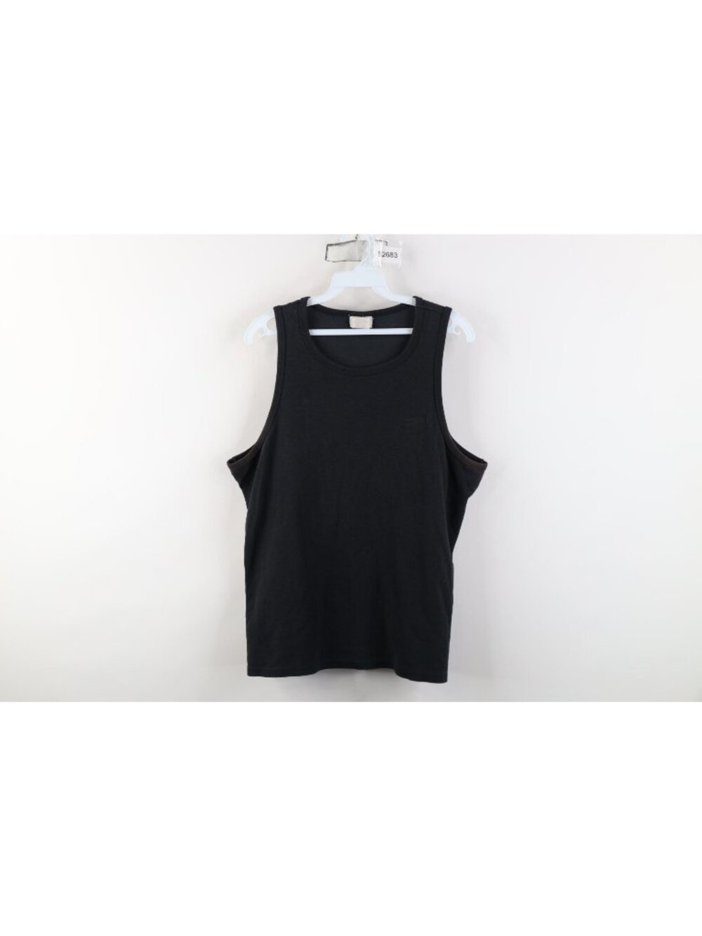 Vintage 90s Speedo Mens Medium Faded Thermal Knit Tank Top T-Shirt Black USA